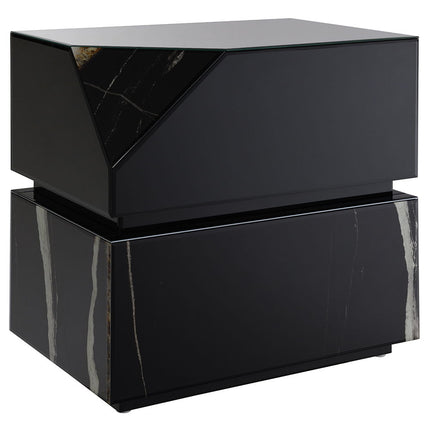 Drisana - End Table - Black Mirrored Finish ACME 