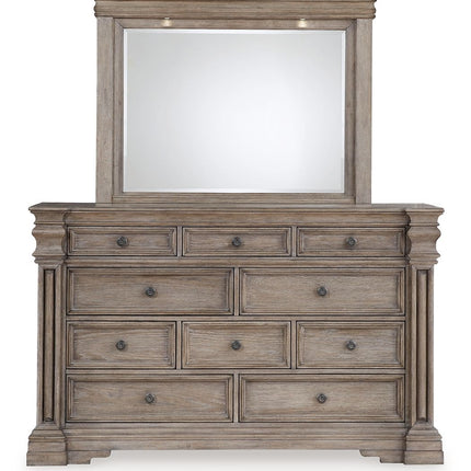 Blairhurst - Light Grayish Brown - Dresser And Mirror Signature Design by Ashley® 