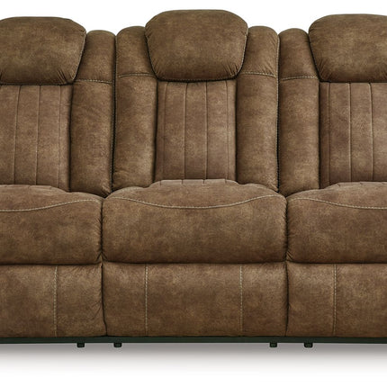 Wolfridge - Brindle - Power Reclining Sofa With Adj Headrest Signature Design by Ashley® 