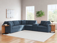 Modmax - Ink - 6-Piece Sectional With Storage Console - Fabric - Tony's Home Furnishings