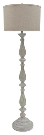 Bernadate - Whitewash - Poly Floor Lamp Ashley Furniture 