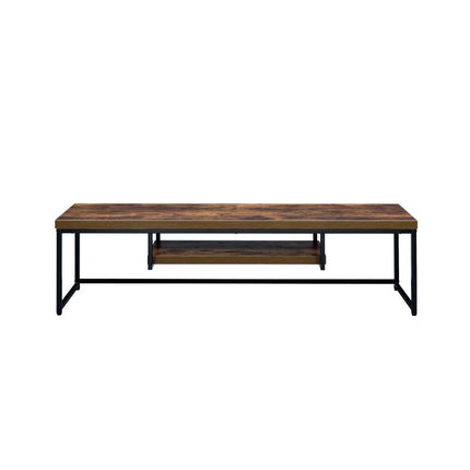 Bob - TV Stand - Weathered Oak & Black - 16" ACME 