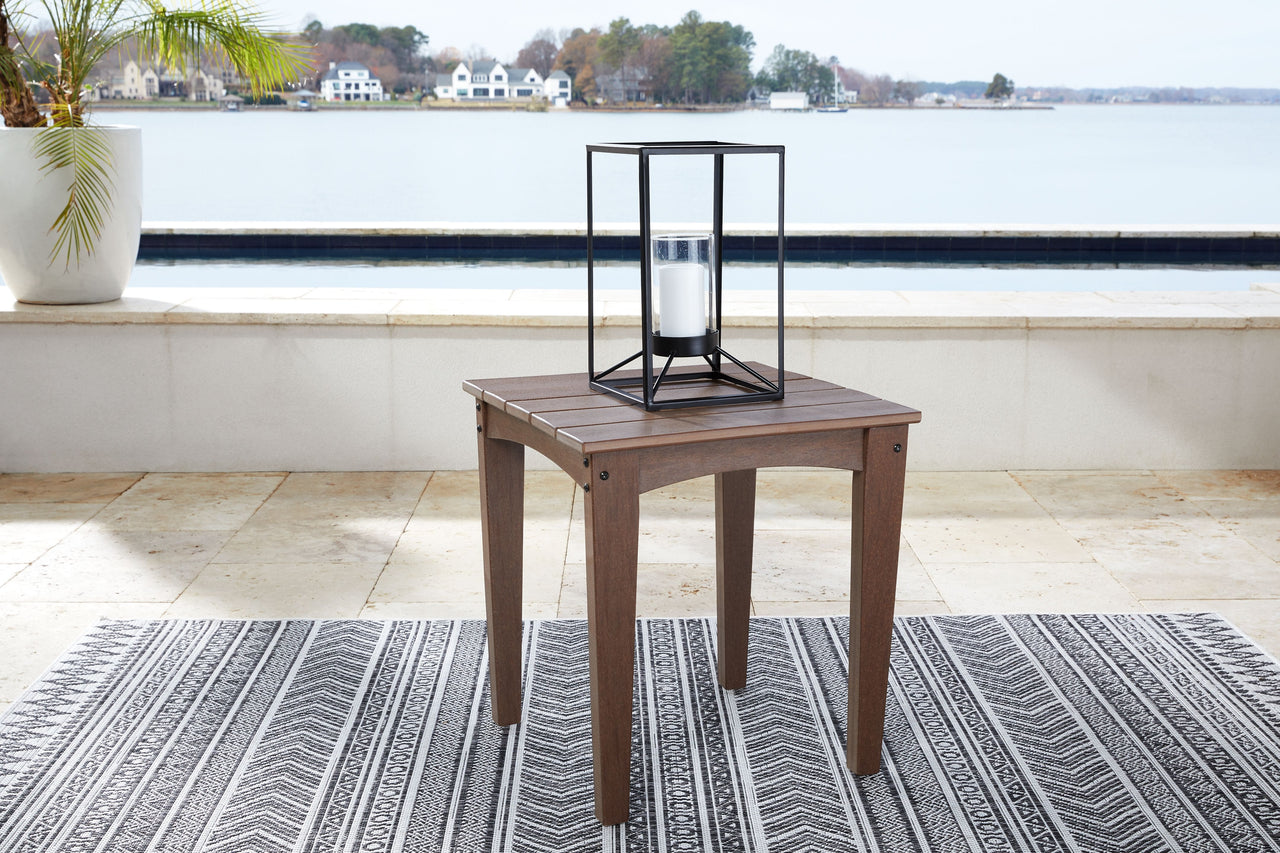 Emmeline - Brown - Square End Table - Tony's Home Furnishings