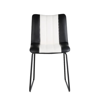 Muscari Accent Chair - Black/White PU & Black ACME 