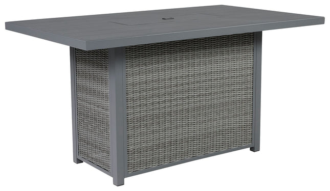 Palazzo - Gray - Rect Bar Table W/Fire Pit Signature Design by Ashley® 