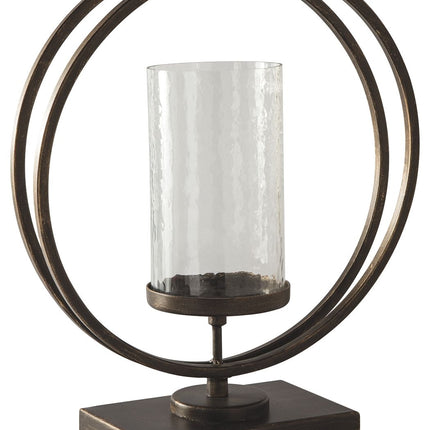 Jalal - Antique Gold Finish - Candle Holder Ashley Furniture 