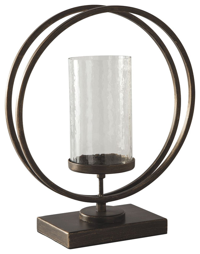 Jalal - Antique Gold Finish - Candle Holder Ashley Furniture 