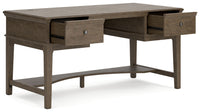 Thumbnail for Janismore - Weathered Gray - Home Office Storage Leg Desk - Tony's Home Furnishings