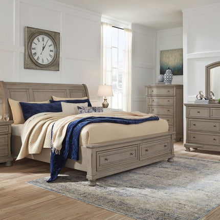 Lettner - Sleigh Bed Signature Design by Ashley® 