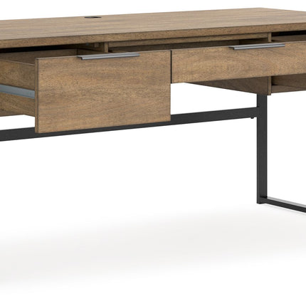 Montia - Light Brown - Home Office Desk Signature Design by Ashley® 