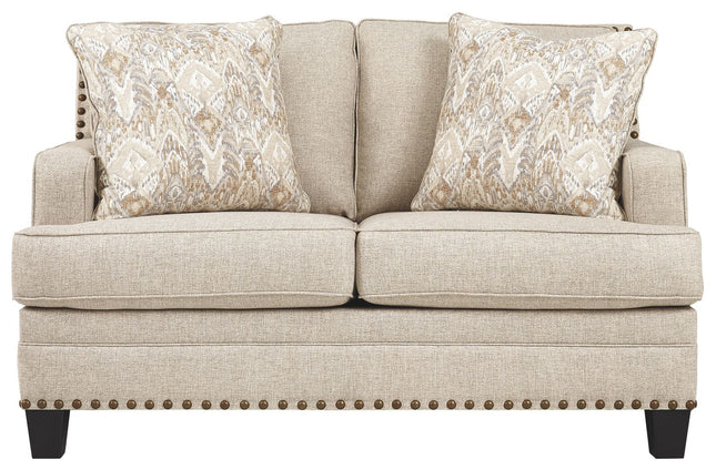 Claredon - Linen - Loveseat Ashley Furniture 