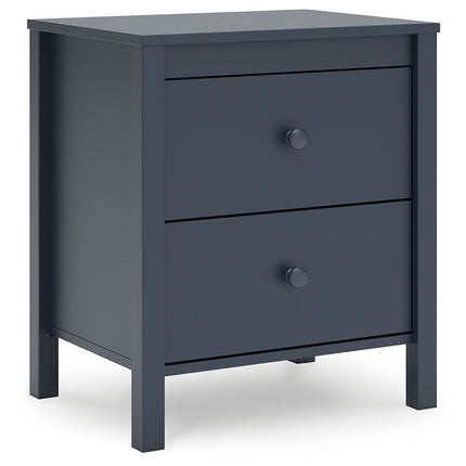 Simmenfort - Navy Blue - Two Drawer Night Stand Signature Design by Ashley® 