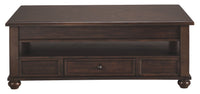 Thumbnail for Barilanni - Dark Brown - Lift Top Cocktail Table - Tony's Home Furnishings