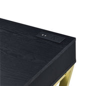 Coleen - Desk - Black & Brass Finish - Tony's Home Furnishings