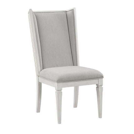 Katia - Hostess Chair (Set of 2) - Light Gray & Weathered White ACME 