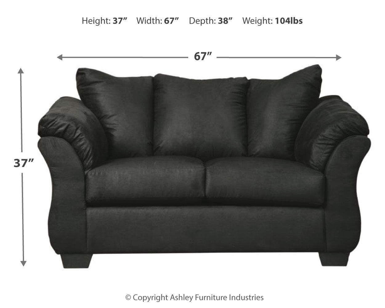 Darcy - Stationary Loveseat Ashley Furniture 