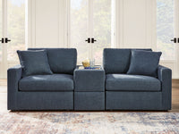 Modmax - Ink - 3-Piece Sectional Sofa With Storage Console - Fabric - Tony's Home Furnishings
