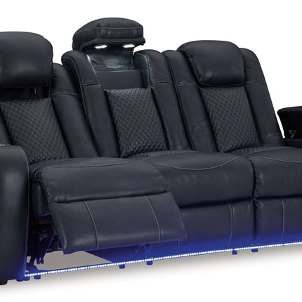 Fyne-dyme - Power Reclining Sofa With Adj Headrest Signature Design by Ashley® 