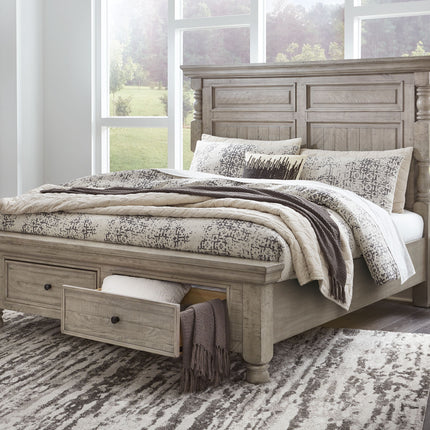 Harrastone - Panel Storage Bed Millennium® by Ashley 