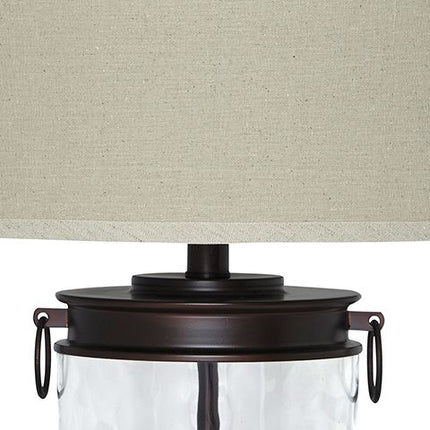 Tailynn - Clear / Bronze Finish - Glass Table Lamp Ashley Furniture 