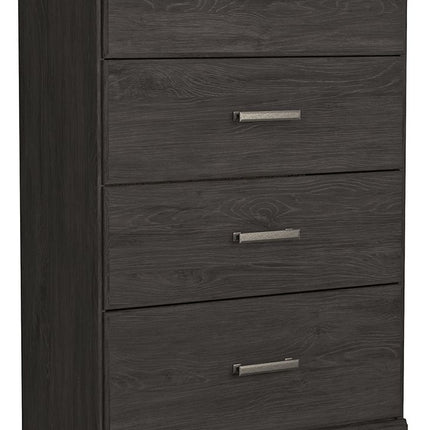 Belachime - Charcoal - Four Drawer Chest Signature Design by Ashley® 