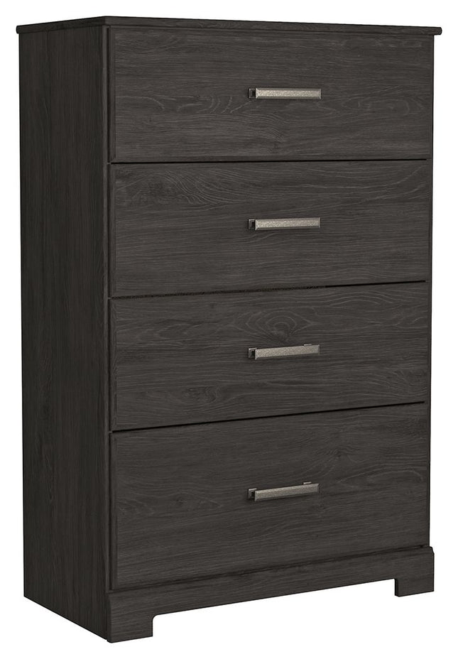 Belachime - Charcoal - Four Drawer Chest Signature Design by Ashley® 