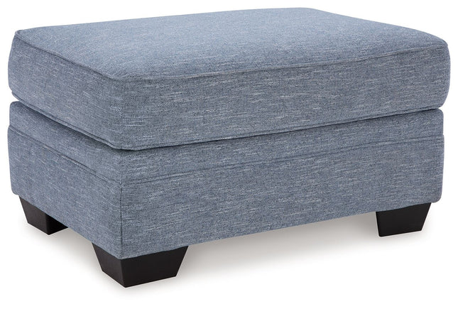 Carissa Manor - Denim - Ottoman Benchcraft® 