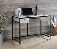 Thumbnail for Wearn - Writing Desk - Weathered Gray & Black Finish - Tony's Home Furnishings