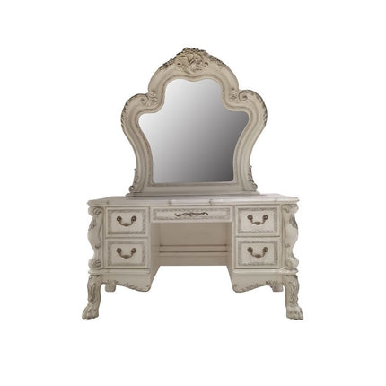 Dresden II - Vanity Desk - Bone White Finish ACME 