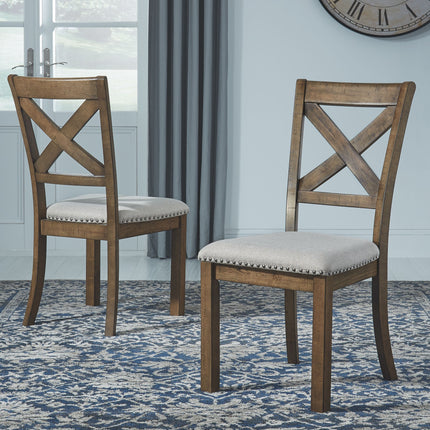 Moriville - Beige - Dining Uph Side Chair (Set of 2) Ashley Furniture 