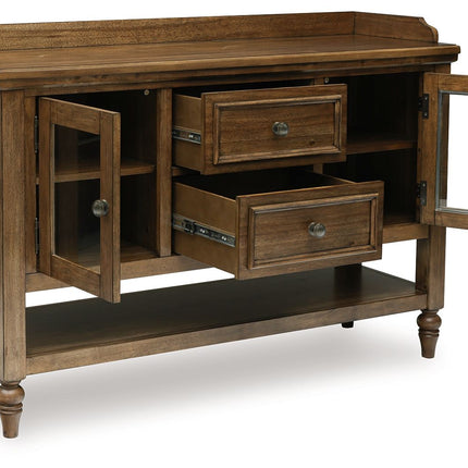 Sturlayne - Brown - Dining Room Server Benchcraft® 