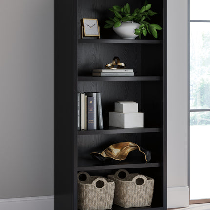 Rowanbeck - Black - Large Bookcase Signature Design by Ashley® 