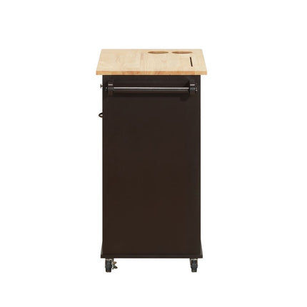 Zina - Kitchen Cart - Natural & Wenge ACME 