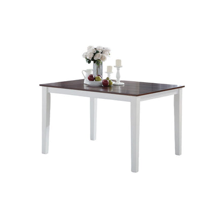 Green Leigh - Dining Table - White & Walnut ACME 