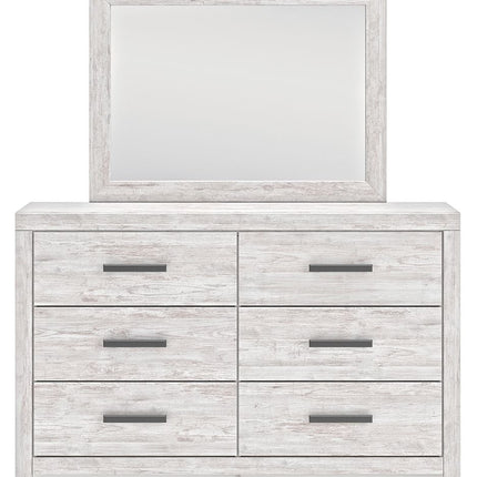 Cayboni - Whitewash - Dresser And Mirror Signature Design by Ashley® 