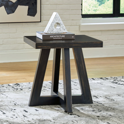 Galliden - Black - Square End Table Signature Design by Ashley® 