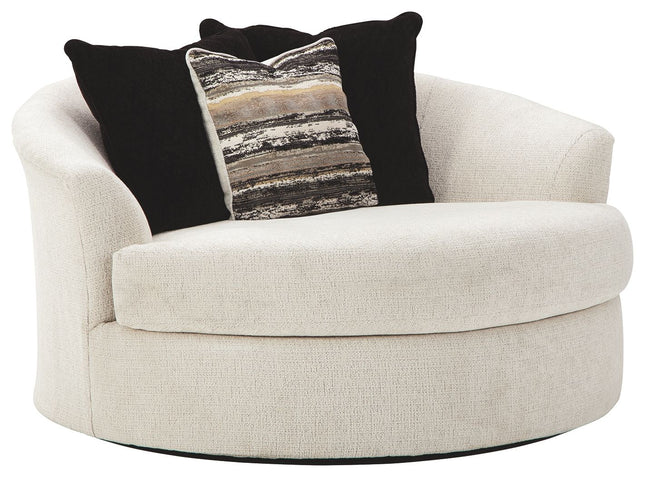 Cambri - Snow - Oversized Round Swivel Chair Ashley Furniture 