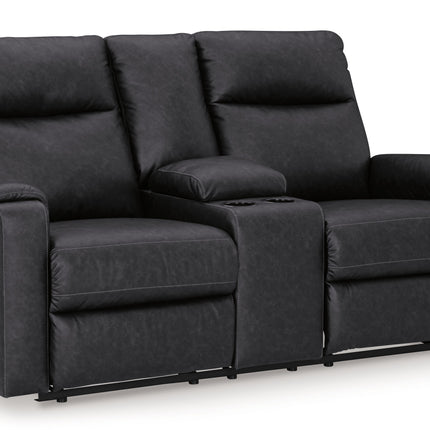 Axtellton - Carbon - Dbl Power Reclining Loveseat With Console Signature Design by Ashley® 