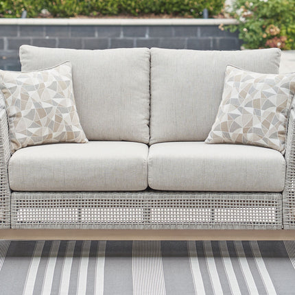 Seton Creek - Gray - Loveseat With Cushion Signature Design by Ashley® 