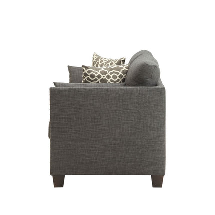 Laurissa - Loveseat - Light Charcoal Linen ACME 