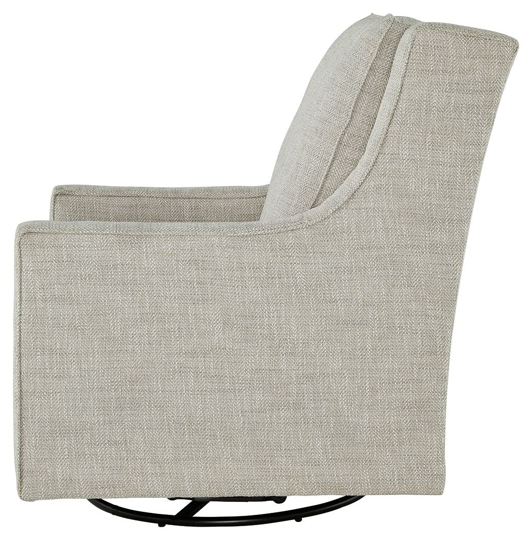 Kambria - Fog - Swivel Glider Accent Chair - Tony's Home Furnishings