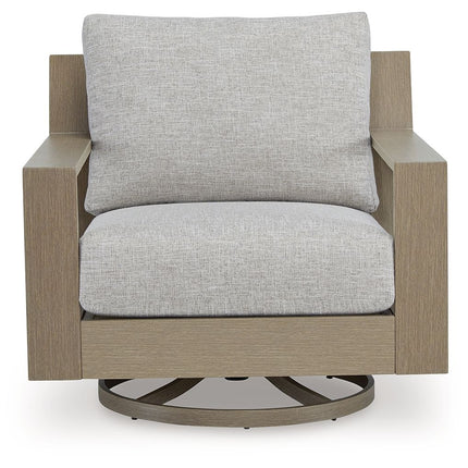 Kimpton Isle - Brown / Beige - Swivel Lounge With Cushion Signature Design by Ashley® 