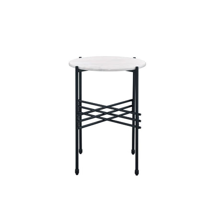 Taigi - Chair & Table - Gray Velvet & Black ACME 