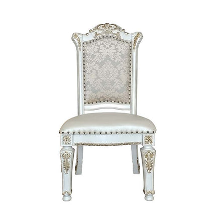 Vendom - Side Chair (Set of 2) - PU & Antique Pearl Finish ACME 