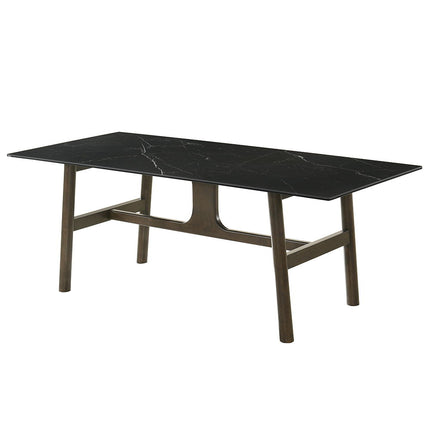 Destin - Dining Table - Sintered Stone & Walnut Finish ACME 