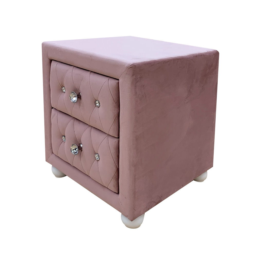 Reggie - Nightstand - Pink Fabric ACME 