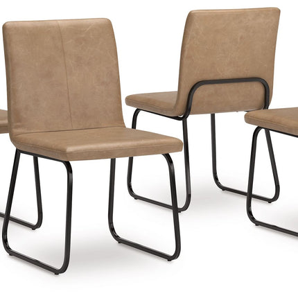 Pharwynn - Toast - Dining Upholstered Side Chair (Set of 4) Signature Design by Ashley® 