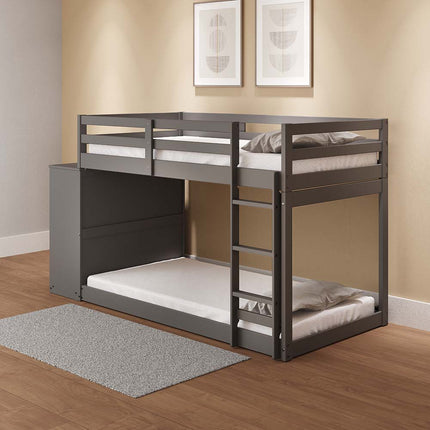 Gaston - Twin Over Twin Bunk Bed - Gray Finish ACME 