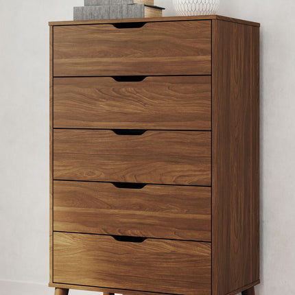 Fordmont - Auburn - Five Drawer Chest Signature Design by Ashley® 