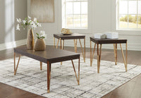 Thumbnail for Bandyn - Brown / Champagne - Occasional Table Set (Set of 3) - Tony's Home Furnishings